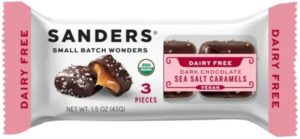 Sanders Dark Salt Sea Salt Caramels Dairy Free 1.5oz 8ct